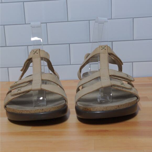 SAS Sorrento Tan Leather T-Strap Comfort Sandals - Size 7M - Picture 9 of 15